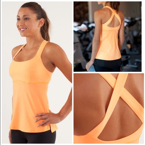 Lululemon Top Speed Tank Top Creamsicle Pop Orange